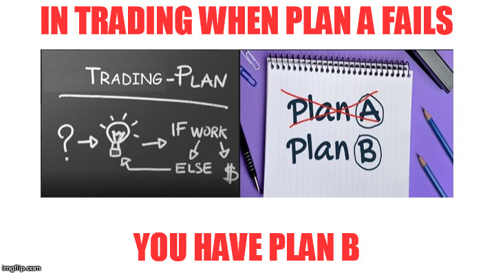 Trade to Fail | IN TRADING WHEN PLAN A FAILS; YOU HAVE PLAN B | image tagged in fail | made w/ Imgflip meme maker
