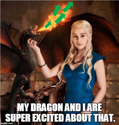 MY DRAGON AND I ARE SUPER EXCITED ABOUT THAT. | made w/ Imgflip meme maker