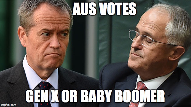 Labour or Liberal | AUS VOTES; GEN X OR BABY BOOMER | image tagged in australia | made w/ Imgflip meme maker