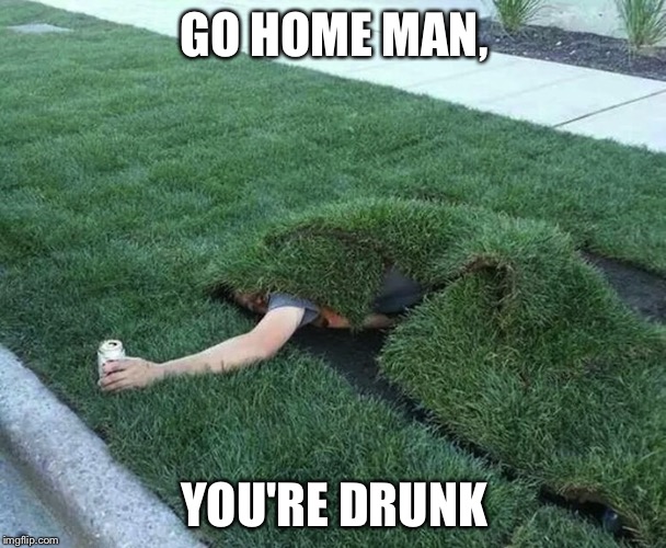 GO HOME MAN, YOU'RE DRUNK | image tagged in memes | made w/ Imgflip meme maker