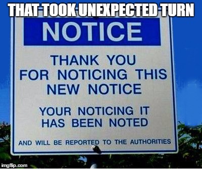 Redundancy | THAT TOOK UNEXPECTED TURN | image tagged in redundancy | made w/ Imgflip meme maker