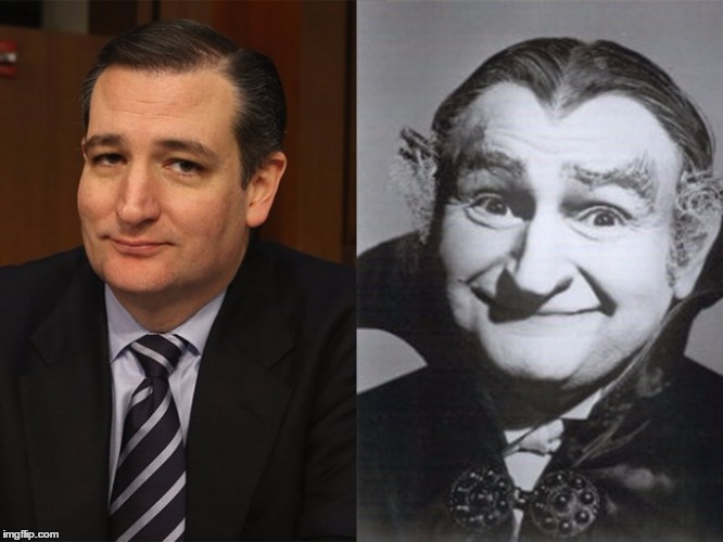 Ted Cruz Grandpa Munster | image tagged in ted cruz grandpa munster | made w/ Imgflip meme maker