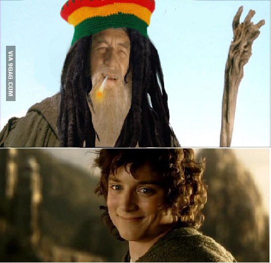 ganjalf and 420 frodo Blank Meme Template