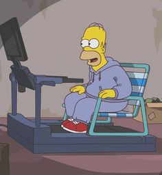 Homer "Workout" Blank Meme Template