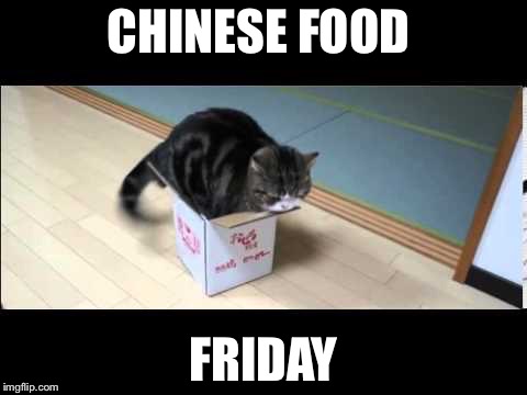 CHINESE FOOD; FRIDAY | image tagged in funny | made w/ Imgflip meme maker