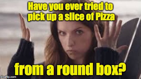 WTF Anna | Have you ever tried to pick up a slice of Pizza from a round box? | image tagged in wtf anna | made w/ Imgflip meme maker