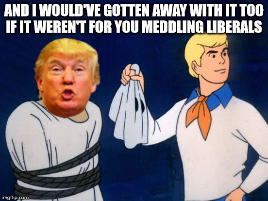 AND I WOULD'VE GOTTEN AWAY WITH IT TOO IF IT WEREN'T FOR YOU MEDDLING LIBERALS | made w/ Imgflip meme maker