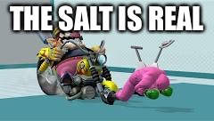THE SALT IS REAL | image tagged in wario | made w/ Imgflip meme maker