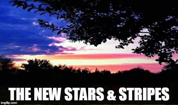 THE NEW STARS & STRIPES | image tagged in chemtrails | made w/ Imgflip meme maker