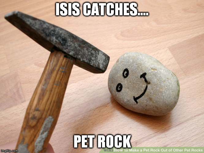 ISIS CATCHES.... PET ROCK | made w/ Imgflip meme maker