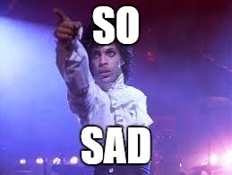 Prince | SO; SAD | image tagged in prince | made w/ Imgflip meme maker