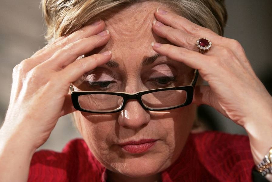 High Quality Hillary Frustrated Blank Meme Template