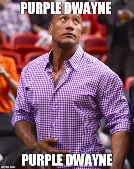 Purple Dwayne | PURPLE DWAYNE; PURPLE DWAYNE | image tagged in prince | made w/ Imgflip meme maker