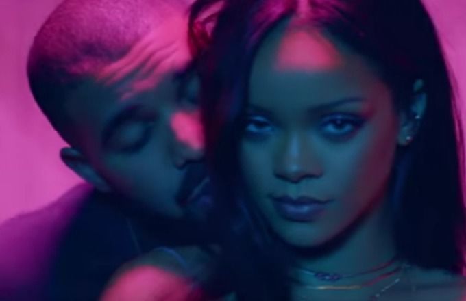 High Quality Drake and Rihanna Blank Meme Template