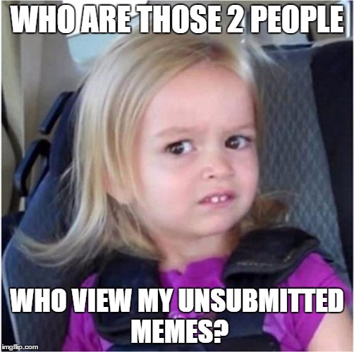 Who are you and why? | WHO ARE THOSE 2 PEOPLE; WHO VIEW MY UNSUBMITTED MEMES? | image tagged in who are you and why | made w/ Imgflip meme maker