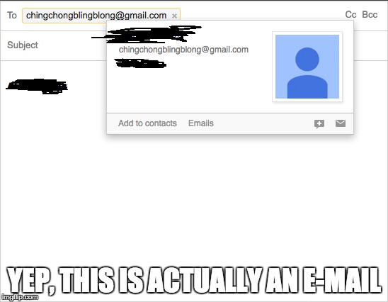 Weirdest Email Ever | YEP, THIS IS ACTUALLY AN E-MAIL | image tagged in email | made w/ Imgflip meme maker