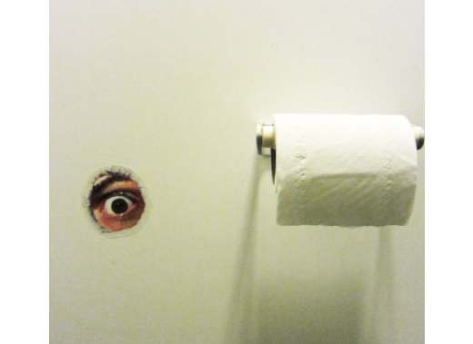 Bathroom Peeping Tom Blank Meme Template