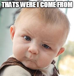 Skeptical Baby Meme | THATS WERE I COME FROM | image tagged in memes,skeptical baby | made w/ Imgflip meme maker