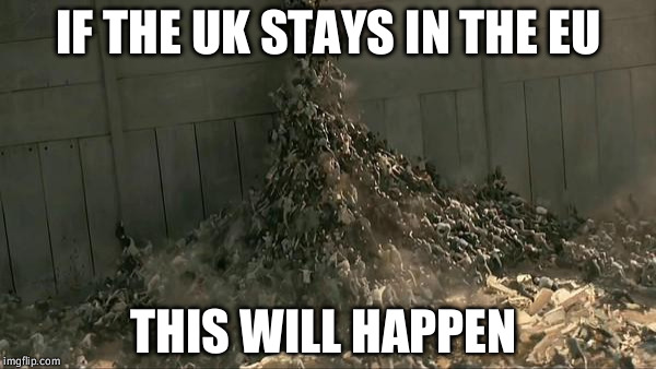 World War Z Meme | IF THE UK STAYS IN THE EU; THIS WILL HAPPEN | image tagged in world war z meme | made w/ Imgflip meme maker