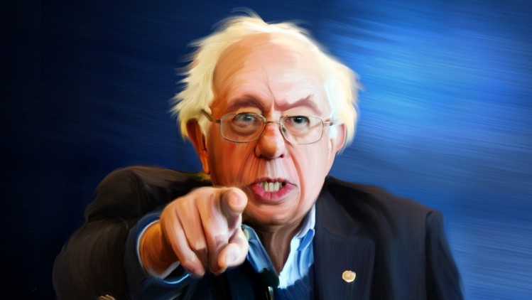 Bernie Sanders Pointing Blank Meme Template