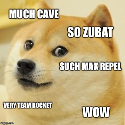 Mount Moon | MUCH CAVE; SO ZUBAT; SUCH MAX REPEL; VERY TEAM ROCKET; WOW | image tagged in memes,doge | made w/ Imgflip meme maker