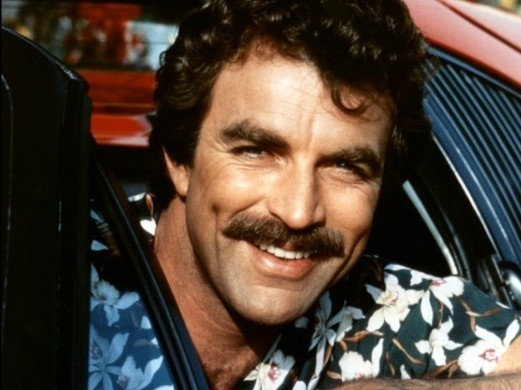High Quality Tom Selleck - stache and smile Blank Meme Template