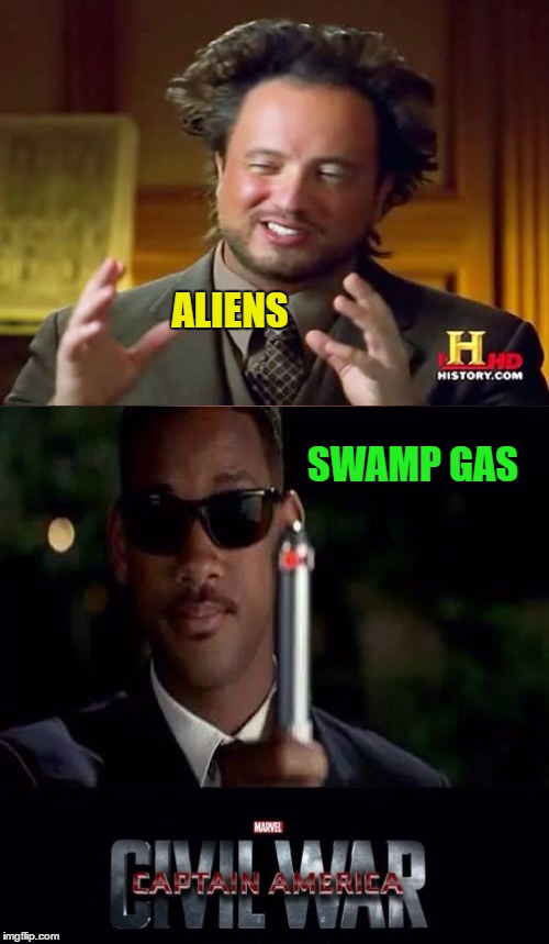 ALIENS SWAMP GAS | made w/ Imgflip meme maker