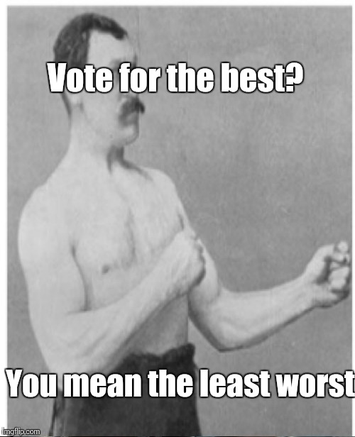 Vote for the best? You mean the least worst | made w/ Imgflip meme maker