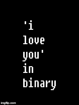 i love you in binary | image tagged in gifs,love,binary,al and al | made w/ Imgflip images-to-gif maker