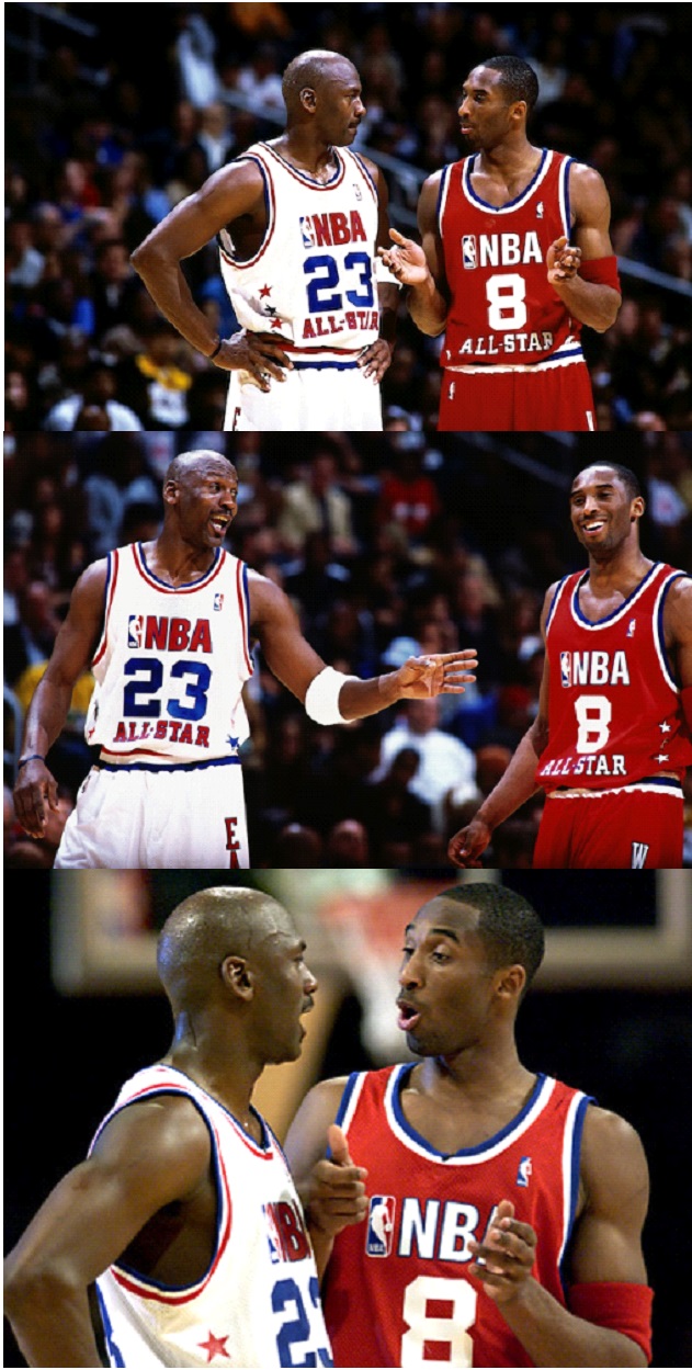 High Quality MJ and Kobe Blank Meme Template