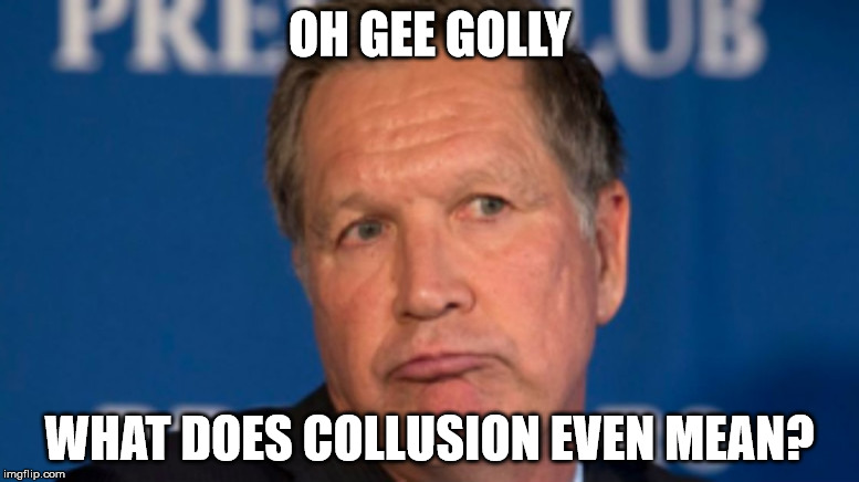 OH GEE GOLLY; WHAT DOES COLLUSION EVEN MEAN? | image tagged in The_Donald | made w/ Imgflip meme maker