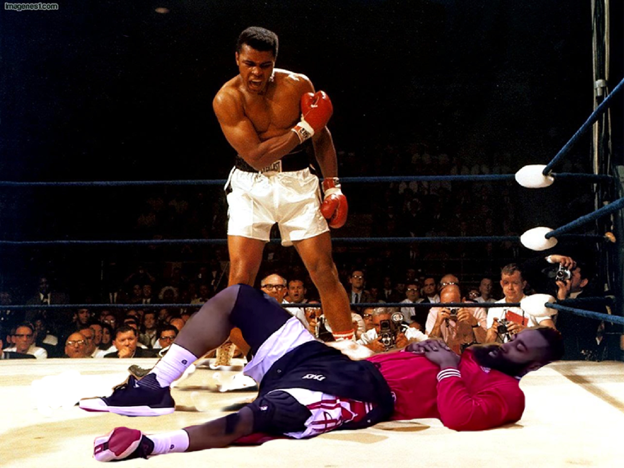 High Quality Muhammad Ali and Harden Blank Meme Template