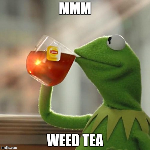 But That's None Of My Business | MMM; WEED TEA | image tagged in memes,but thats none of my business,kermit the frog | made w/ Imgflip meme maker
