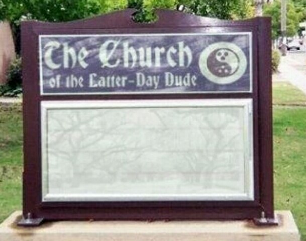 Church sign Blank Meme Template