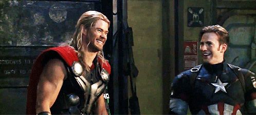 Thor and Cap Blank Meme Template