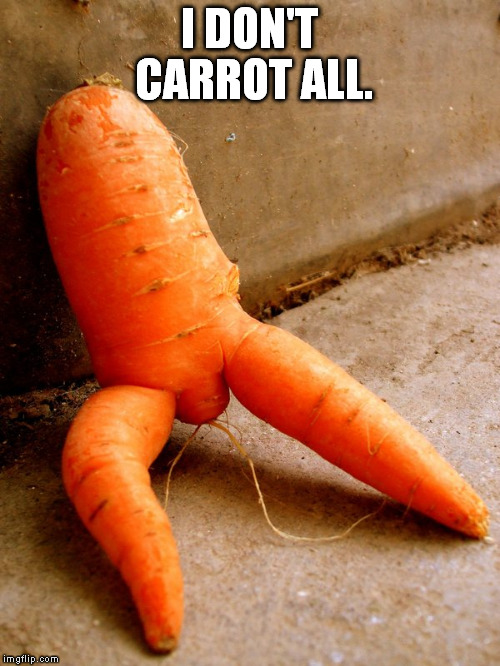 I DON'T CARROT ALL. | made w/ Imgflip meme maker