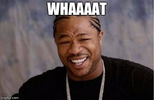 Yo Dawg Heard You Meme | WHAAAAT | image tagged in memes,yo dawg heard you | made w/ Imgflip meme maker