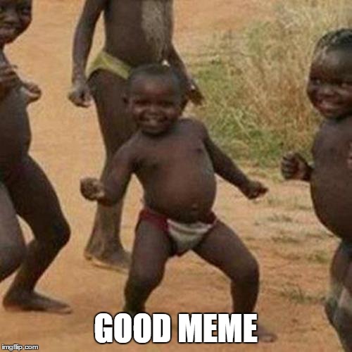 Third World Success Kid Meme | GOOD MEME | image tagged in memes,third world success kid | made w/ Imgflip meme maker