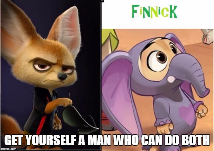 GET YOURSELF A MAN WHO CAN DO BOTH | image tagged in finnick | made w/ Imgflip meme maker