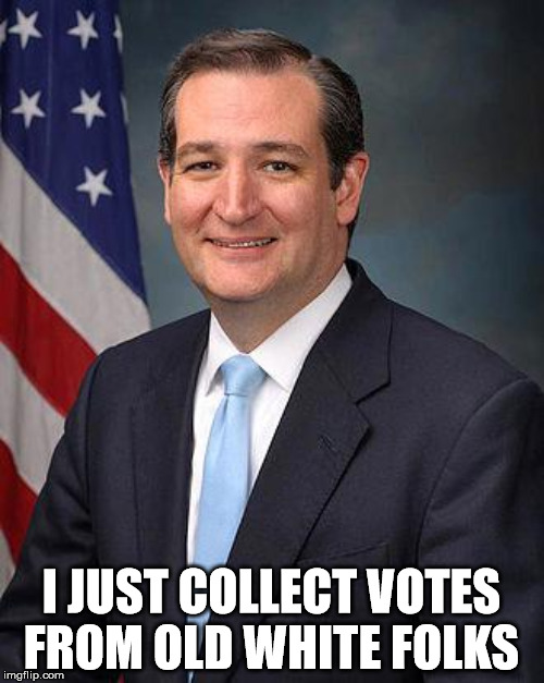 I JUST COLLECT VOTES FROM OLD WHITE FOLKS | made w/ Imgflip meme maker