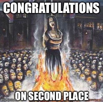 CONGRATULATIONS ON SECOND PLACE | made w/ Imgflip meme maker