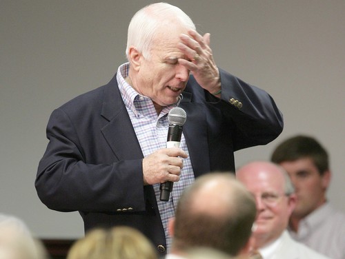 High Quality John McCain downloading Blank Meme Template
