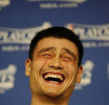 High Quality Yao Ming Laughing Blank Meme Template