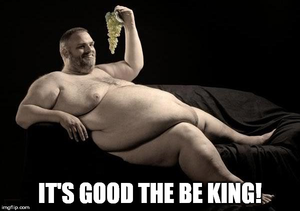 grapes | IT'S GOOD THE BE KING! | image tagged in grapes | made w/ Imgflip meme maker
