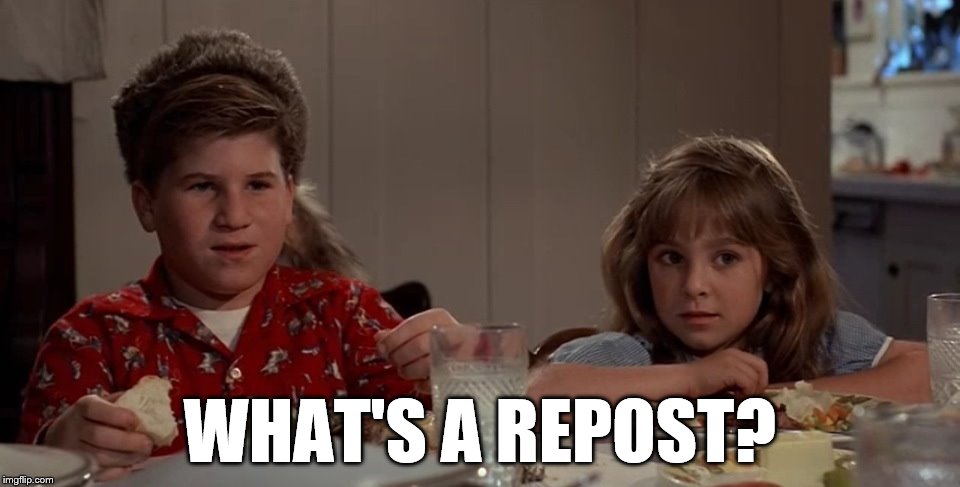 Reposts? Where we're going we don't need reposts... | WHAT'S A REPOST? | image tagged in memes,back to the future,movies,films,repost | made w/ Imgflip meme maker
