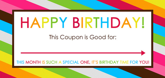 Free Printable Happy Birthday Coupon Template