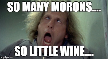 Scary Harry Meme | SO MANY MORONS.... SO LITTLE WINE.... | image tagged in memes,scary harry | made w/ Imgflip meme maker