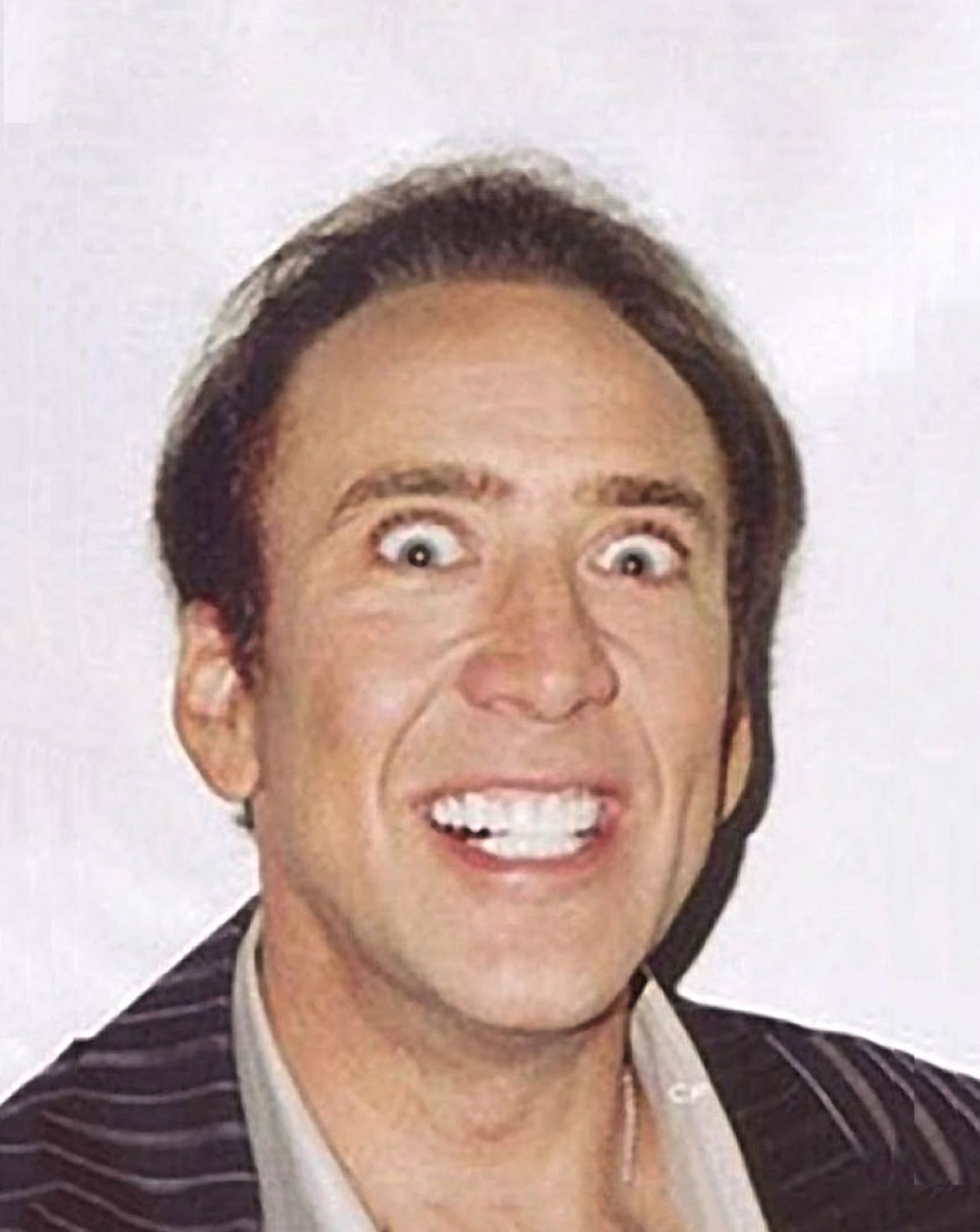 Crazy Nicolas Cage Big Photo Blank Template Imgflip