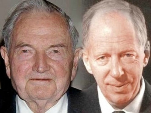 David Rockefeller & Jacob Rothschild Blank Meme Template
