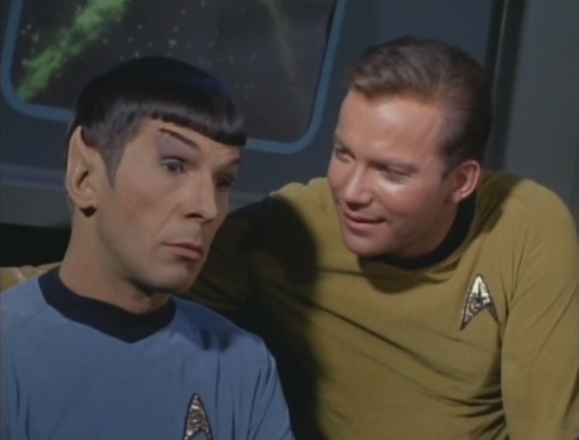 Spock and Kirk Blank Meme Template